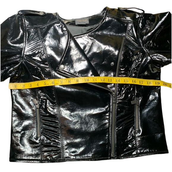 AS by DF,  Recycle Patent Leather, Moto Jacket - Picture 11 of 13